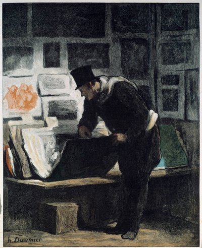 The Print Enthusiast by Honoré Daumier