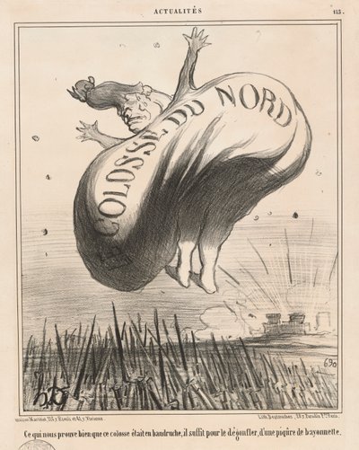 The Colossus of the North (What Proves to Us Well) by Honoré Daumier