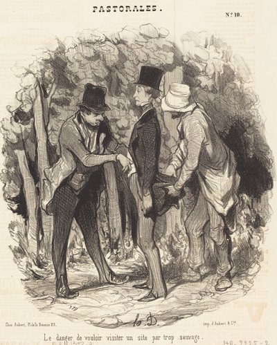 The Danger of... Visiting a Too Wild Site by Honoré Daumier