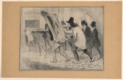 The Last Day of the Reception of Paintings, from Charivari by Honoré Daumier