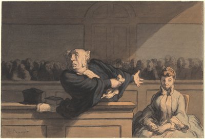 The Defender (Counsel for the Defense) by Honoré Daumier