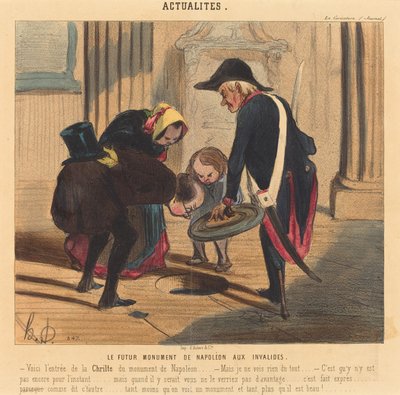 The Future Monument of Napoleon at the Invalides by Honoré Daumier