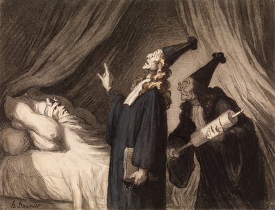 The Imaginary Invalid, c.1850 by Honoré Daumier