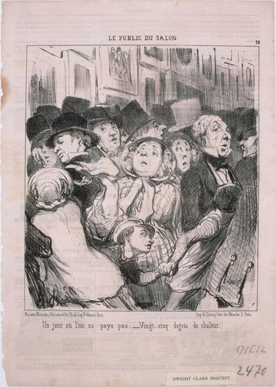 The Public of the Salon by Honoré Daumier
