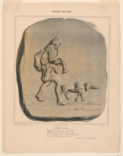 The Return of Ulysses, plate 7 from the Histoire Ancienne by Honoré Daumier