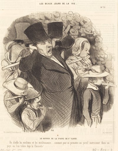 The Return from the Saint-Cloud Fair by Honoré Daumier