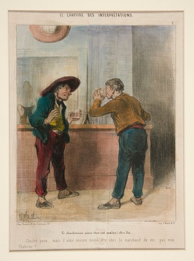 Le Charbonnier Aime Etre (Est Maitre) Chez Lui, from Le Chapitre des Interpretations by Honoré Daumier