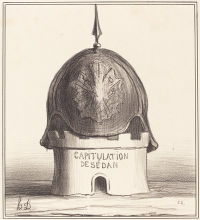 The Crowning of His Edifice by Honoré Daumier