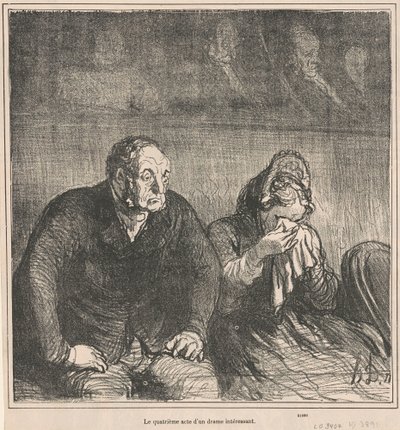 The Fourth Act of an Interesting Drama by Honoré Daumier