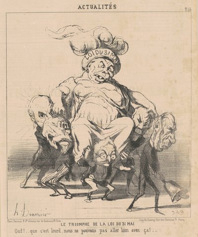 The Triumph of the Law of May 31 by Honoré Daumier