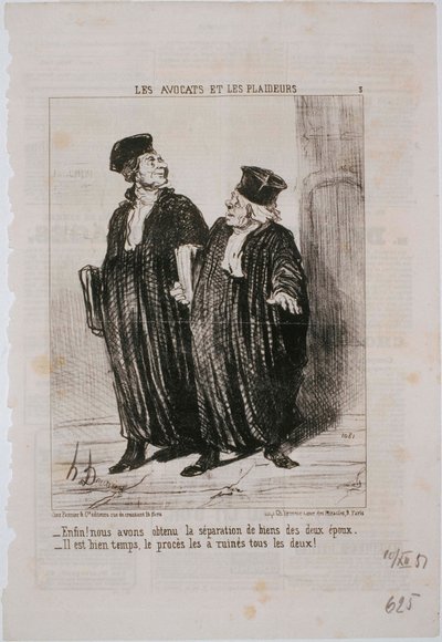 The Lawyers and Litigants by Honoré Daumier