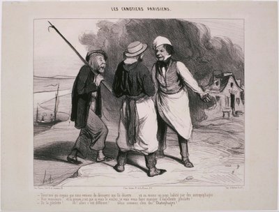 The Parisian Rowers by Honoré Daumier