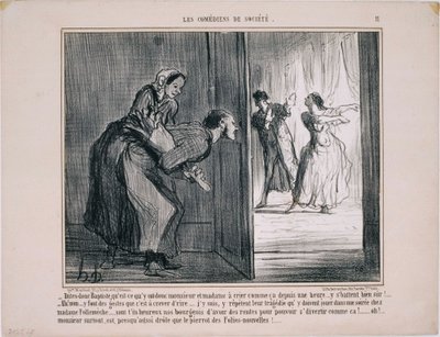 The Society Comedians by Honoré Daumier