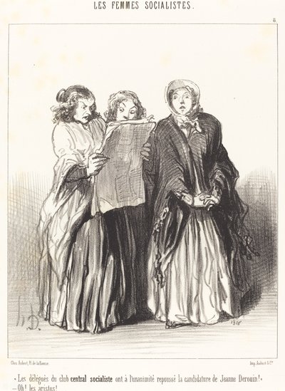The Delegates of the Central Socialist Club Rejected... by Honoré Daumier