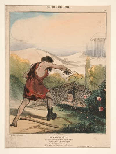 The Nets of Vulcan by Honoré Daumier
