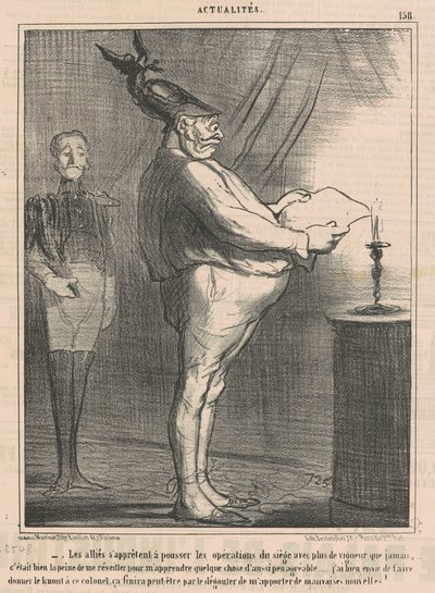 The Allies Preparing to Push Operations... by Honoré Daumier