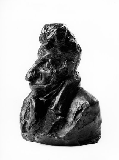 The busts loads of the Celebrites du Juste Milieu Caricature by Jean Auguste Chevandier de Valdrome (1781-1865), deputy and pair of France. The stupid. Sculpture by Honore Daumier (1808-1879) 19th century by Honoré Daumier
