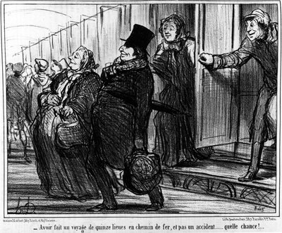 The Railways - by Daumier, in 