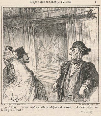 The Idiots! ... They Paint Them a Picture... by Honoré Daumier