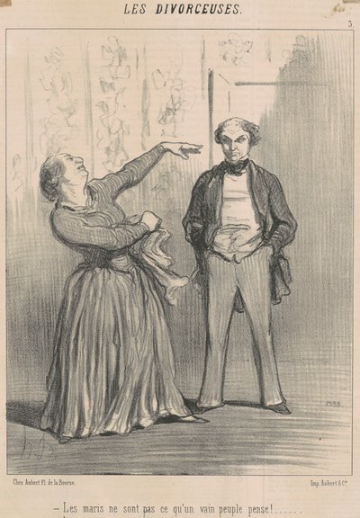 Husbands Are Not What a Vain People Think! by Honoré Daumier