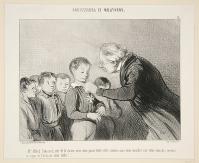 M Alfred Cabassol..receive this sign of the by Honoré Daumier