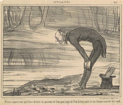 M. Coste, realizing that by pulling too much by Honoré Daumier