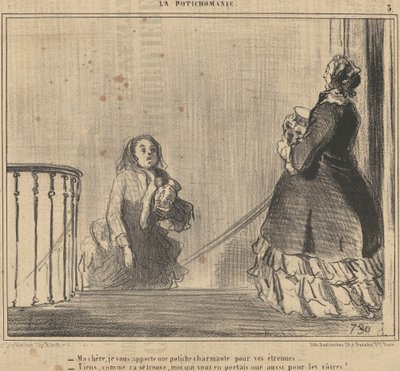 My dear, I bring you a vase... by Honoré Daumier