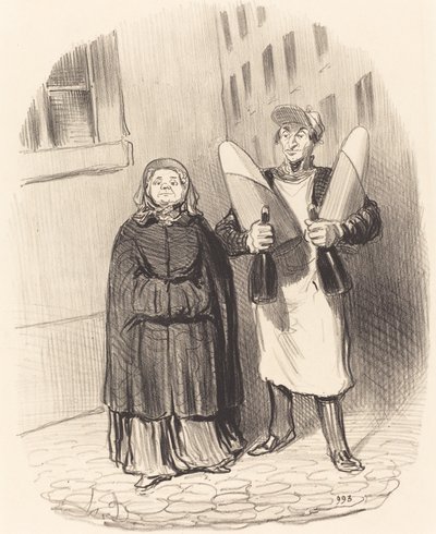 Madame Chapotard Preparing to Make Her Preserves by Honoré Daumier