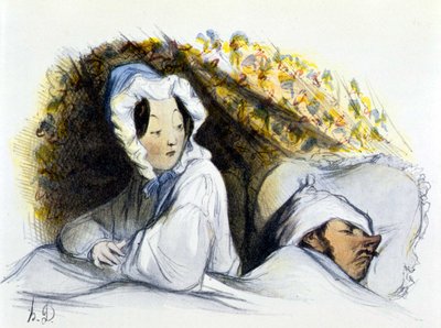Man and Woman in Bed: 