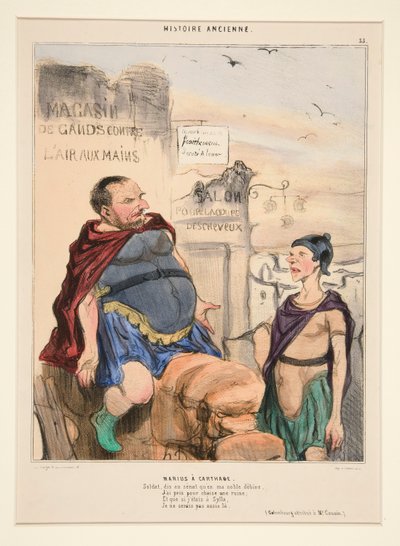 Marius at Carthage. Soldier, Tell the Senate That by Honoré Daumier