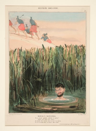 Marius at Minturnae. Admire the Malice of this Great General by Honoré Daumier