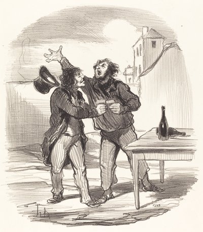 Member... of the Tenth of December Taking the... by Honoré Daumier