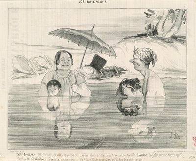 Mme Greluche: Oh Gustave, how good she is! by Honoré Daumier