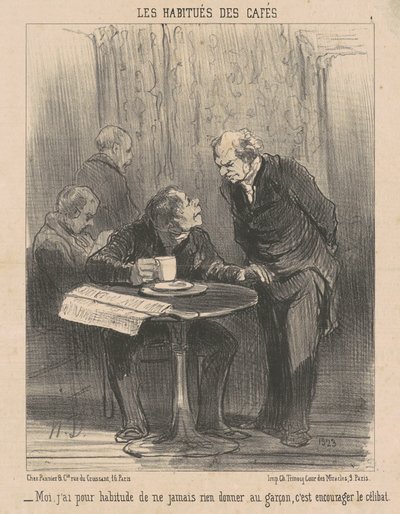 Me, I am used to not ... giving anything by Honoré Daumier