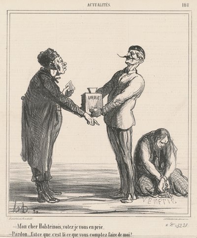 My dear Holsteiner, please vote by Honoré Daumier