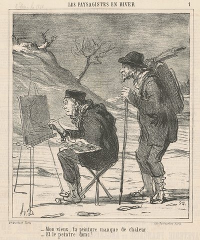 My old man, your painting lacks warmth ... by Honoré Daumier