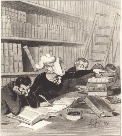 Sir, Pardon Me if I Disturb You a Little... by Honoré Daumier