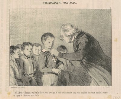 Mr. Alfred Cabassol, receive this sign of honor by Honoré Daumier