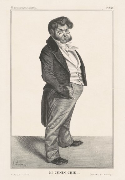 Mr. Cunin Grid...(Cunin-Gridaine) by Honoré Daumier