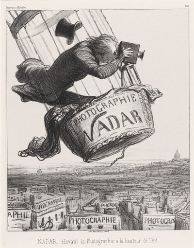 Nadar Elevating Photography to the Height of Art by Honoré Daumier