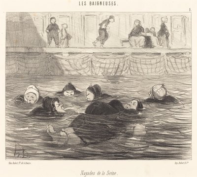 Sea Nymphs of the Seine by Honoré Daumier