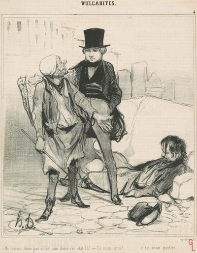 Do Not Leave Your Friend in Such a State! by Honoré Daumier