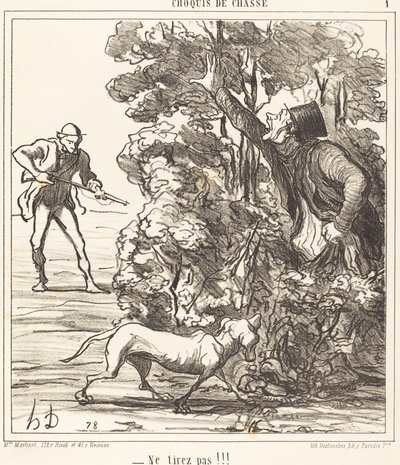 Do Not Shoot!!! by Honoré Daumier