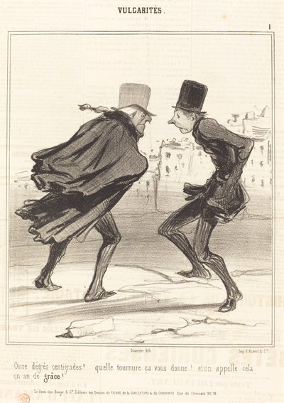 Eleven Degrees Celsius! by Honoré Daumier
