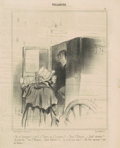 Where Is It Bourgeois? Is It on Time or... by Honoré Daumier
