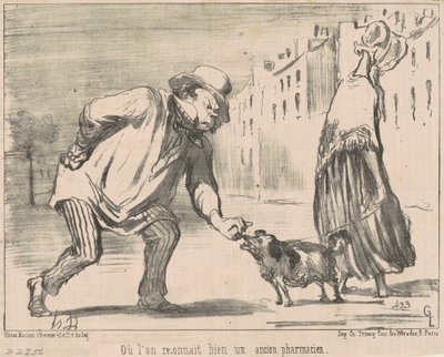 Where One Recognizes ... an Ancient Pharmacist by Honoré Daumier
