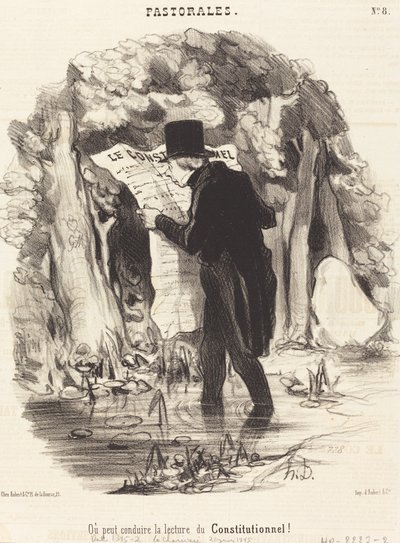 Where Reading the Constitution Can Lead! by Honoré Daumier