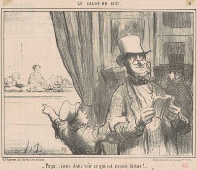Papa ... come see what is ... by Honoré Daumier