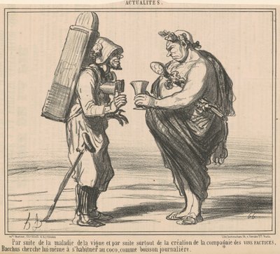 Due to the Vine Disease by Honoré Daumier