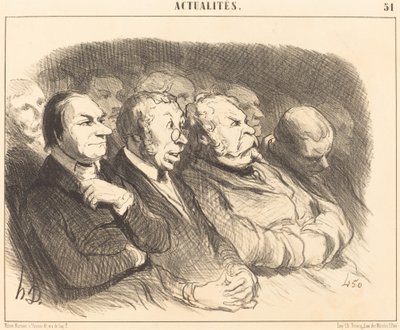Physiognomies of Spectators at the Porte St.-Martin by Honoré Daumier